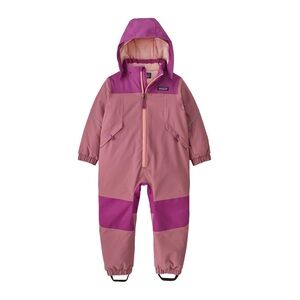 Patagonia Snow Pile 1-Piece Ski Outdoor Waterproof Suit Pink and Purple 6-12M